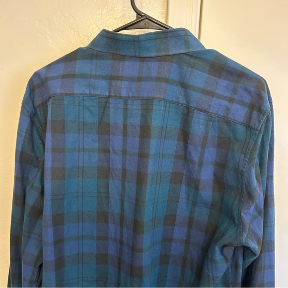 Bonobos Unbutton Down Slim Shirt Blue Plaid Size Large 100% Cotton Casual - Picture 9 of 9